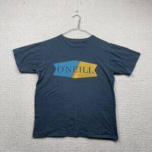 Y2K O’Neill T-Shirt Men’s M Center Graphic Logo Surf / Skater Faded Blue